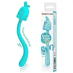 Вібратор Pretty Love Cute Bunny Turquoise, 7 vibration functions - мініатюра 11
