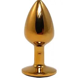 Анальная пробка Fantasy Gold Butt Plug with S 7 см (черный)