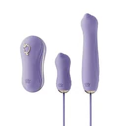 Набір секс-іграшок Zalo Rose Series Unicorn Set 3-in-1 3 шт. фіолетовий - мініатюра 2