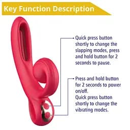 Вібратор Erospace Sweet Play Tongue Flipping Vibrator A4 - мініатюра 8