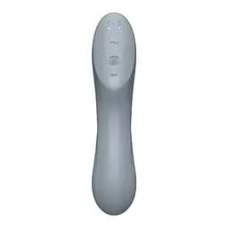 Вакуумний стимулятор клітора з вібрацією Satisfyer Curvy Trinity 3 сірий - мініатюра 8