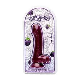 Фалоімітатор з ароматом ожини - Toyz4lovers Delicious Dildo Berries, 18,5 см - мініатюра 6