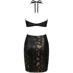 Сукня під зміїну шкіру Obsessive Vivianty dress чорна XS/S - мініатюра 6