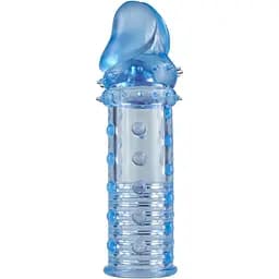 Насадка на пенис ToyJoy Power Stud Sleeve 15.5 см (голубой)