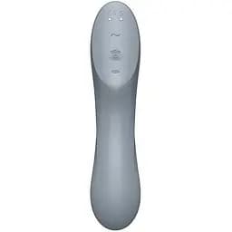 Вакуумний стимулятор із вібрацією Satisfyer Curvy Trinity 3 Сірий - мініатюра 5