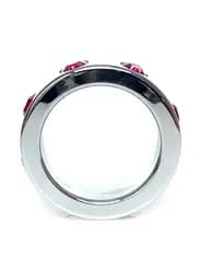 Ерекційне кільце B - Series HeavyFun Metal Cock Ring 5 см сріблястий - мініатюра 4