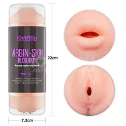 Мастурбатор подвійний SKIN BLOWOUT DOUBLE SIDE STROKER LOVETOYS 66-LV250015 102628 - мініатюра 8