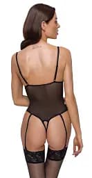 Еротичний боді Cottelli Collection Crotchless XL чорний - мініатюра 5