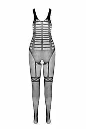 Сітчастий чорний бодістокінг-боді із симетричним малюнком Casmir CA005 One size - мініатюра 8