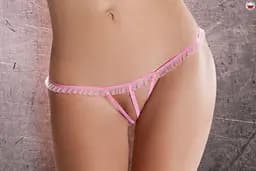 Трусики мікро стрінги MT001 pink - Passion One size - мініатюра 3