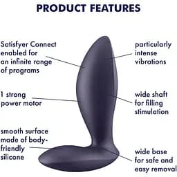 Анальна смарт-пробка з вібрацією Satisfyer Power Plug - мініатюра 6