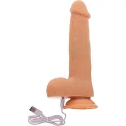 Вибратор Toy Joy Get Real Naked Rotating Beads & Vibrating Dildo 8.5 16 см телесный