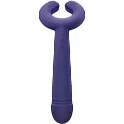 Вібратор для пар Love To Love PLEASE ME з трьома моторами гнучкий Фіолетовий