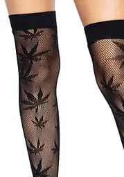 Панчохи Leg Avenue 420 Net thigh highs Black - мініатюра 3