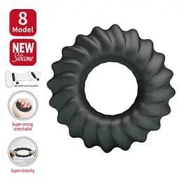 Ерекційне кільце Crazy Bull Fitz 5.5 см (чорний) - мініатюра 8