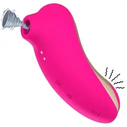 Вакуумний стимулятор клітора I’MCUM 2 в 1 Sensual Wave 8 режимів всмоктування та пульсуючою головкою Рожевий (IM-KXY217)