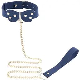 Нашийник з повідцем Taboom Silicone Supreme Collar and Leash синій