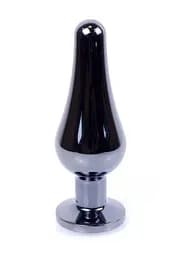 Анальна пробка Jewellery Dark Silver BUTT PLUG Red Boss Series 64-00055 98245 - мініатюра 4