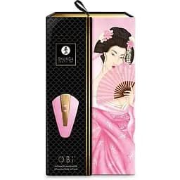 Кліторальний вібратор Shunga Obi Light Pink - мініатюра 8