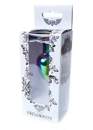 Анальна пробка - Jewellery Multicolour Plug Clear - мініатюра 7
