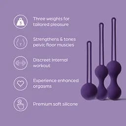 Набір вагінальних куль Кегеля Sensual Kegel Balls So Divine (Велика Британія) - мініатюра 8