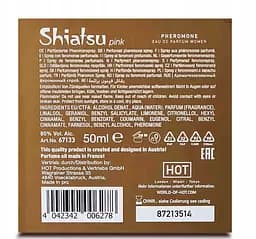 Парфуми з феромонами жіночі Shiatsu Pheromone Fragrance women pink 50 ml - мініатюра 5