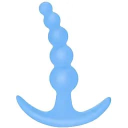Анальная пробка Lola Games Bubbles Anal Plug 11.5 см (голубой)