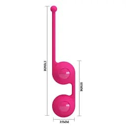 Вагінальні кульки Pretty Love Kegel Tighten Up III рожеві - мініатюра 5