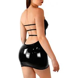 Сексуальна вінілова сукня Art of Sex Jaklin чорна XS-М