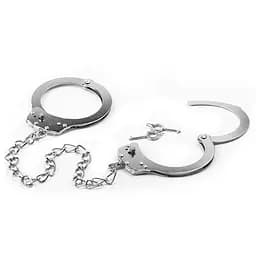 Поножі - Fetish Pleasure Metal Leg Cuffs - мініатюра 3