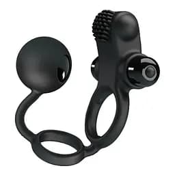 Ерекційне кільце Pretty Love Vibro Penis Sleeve IV 20.3 см чорний - мініатюра 4