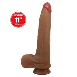 Фалоімітатор Pretty Love Adley 11" 28 см (коричневий) - мініатюра 2