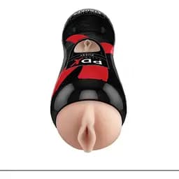 Мастурбатор Pipedream Pussy Vibrating Stroker с вибрацией телесный