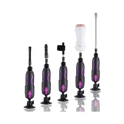 Набір адаптерів Hismith Luxury Kit KlicLok System Set для секс-машин - мініатюра 2