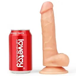 Фалоімітатор LoveToy Ultra Soft Dude 20 см тілесний - мініатюра 9