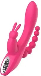 Вібратор-кролик I’MCUM з анальною стимуляцією Bunny Boost Рожевий (7970379617682)