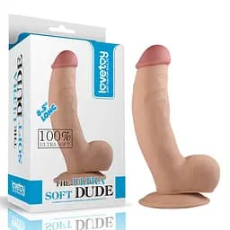 Реалістичний фалоімітатор з мошонкою The Ultra Soft Dude 8.5 дюйма