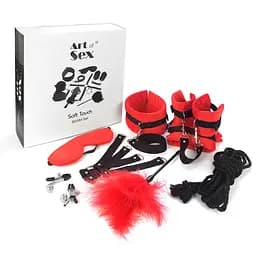 Набір БДСМ Art of Sex - Soft Touch BDSM Set, 9 предметів, Червоний Art of Sex SO6599 95168 - мініатюра 2