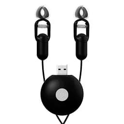 Виброзажимы для сосков GALAKUin 10 режимов вибрации силикон унисекс USB зарядка черный