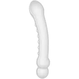 Скляний фалоімітатор LoveToys Glass Romance 19 см (прозорий)