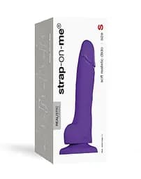 Реалістичний фалоімітатор Strap-On-Me SOFT REALISTIC DILDO Violet - Size S - мініатюра 3
