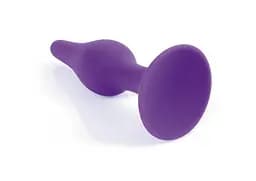 Анальна пробка - Silicone Purple Plug M - мініатюра 2