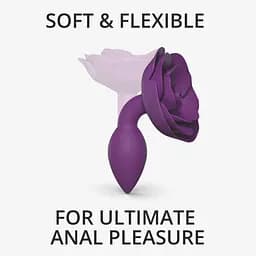 Силіконова анальна пробка Love To Love OPEN ROSES - PURPLE RAIN, S SIZE Love To Love SO5985 93156 - мініатюра 2