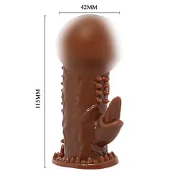 Насадка на пеніс Wolftooth Sleeve коричнева Orion BI-016004 20862 - мініатюра 4
