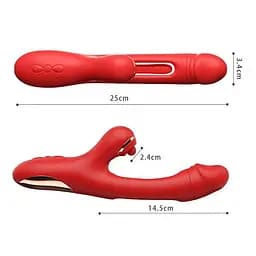 Вібратор для клітора та точки G Pretty Love Finger Bunny 14,5 см фіолетовий - мініатюра 4