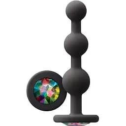 Анальний ланцюжок Glams Ripple 10.5 см (чорний)