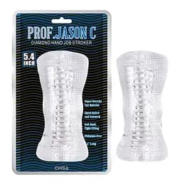 Мастурбатор рельєфний Chisa Diamond Hand Job Stroker ручний stroker, текстурований, компактний для чоловіків - мініатюра 2