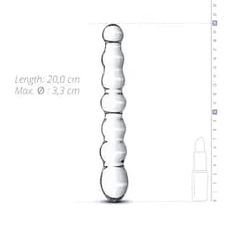 Скляний дилдо у вигляді намистин Gildo Glass Dildo No. 19 - мініатюра 4