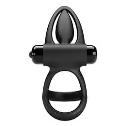 Ерекційне кільце Pretty Love Vibration Cock Ring 9.9 см чорний - мініатюра 4