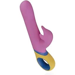 Вібратор-кролик PMV20 Dolphin Vibrator Ротація стовбура подвійна стимуляція - мініатюра 7
